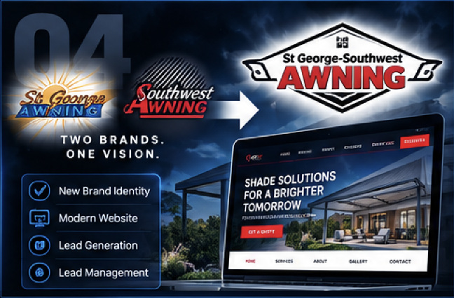 St. George Awning rebrand website and lead management project