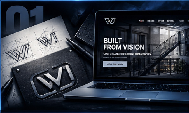 Work of Iron brand identity and website project