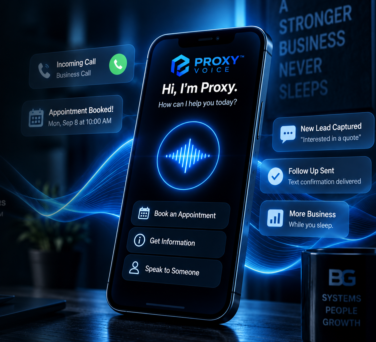Proxy Voice AI receptionist